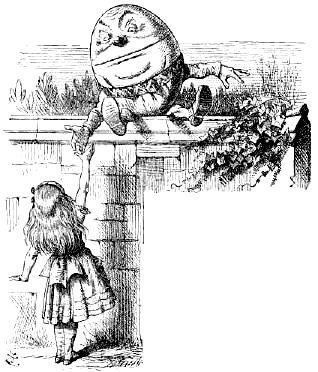 Humpty Dumpty and Alice